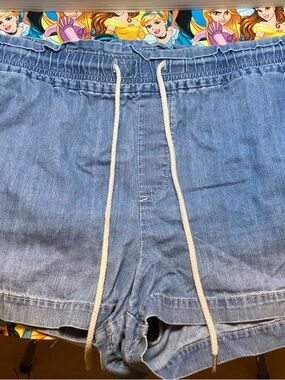 LOFT Light Blue Drawstring Athletic Shorts